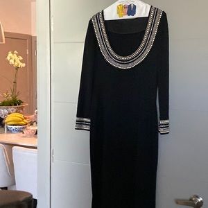 Beautiful like new St. John Long  Embellished Evening Gown. Size 8